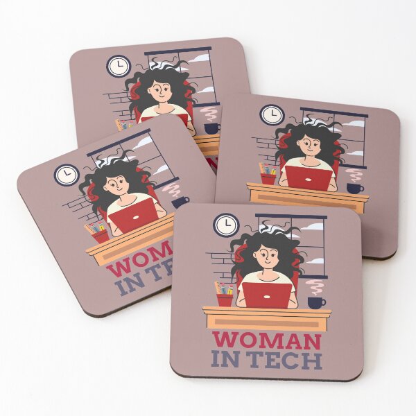 Item preview, Woman in Tech working designed and sold by Wit-POD.