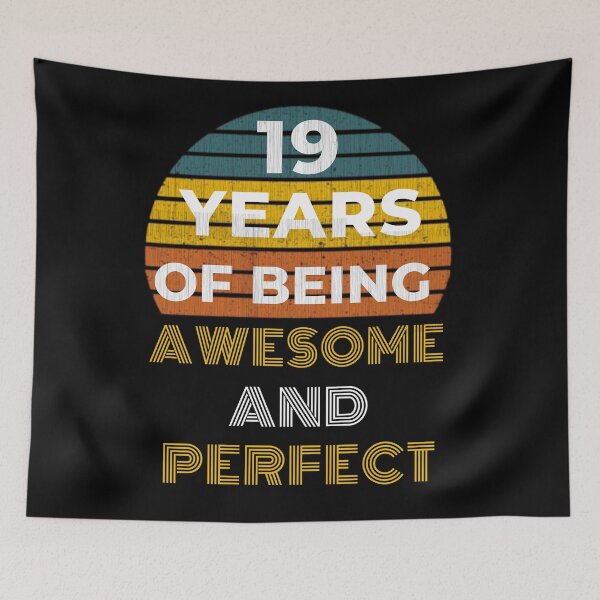 Item preview, 19th Birthday -19 Years Old Birthday Gift Vintage Sunset Design designed and sold by OneandHalf.