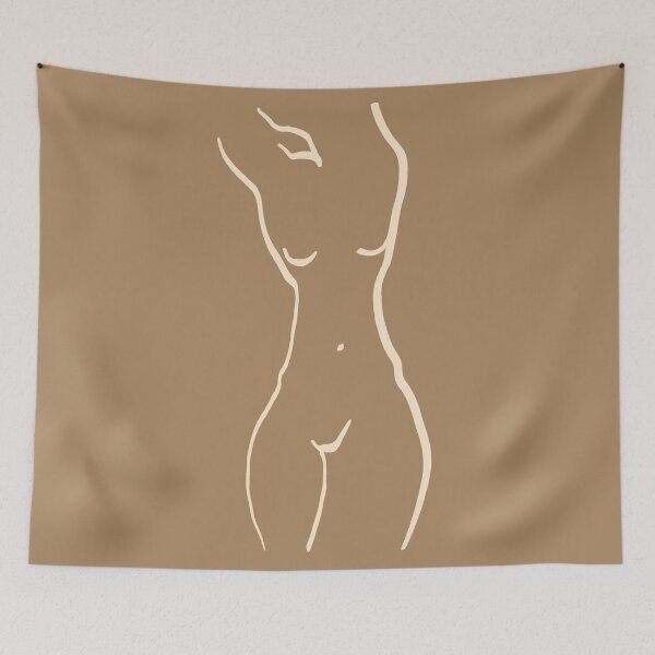 Item preview, Naked woman canvas, Erotic Canvas, Nude sketch, Female body art,Sensual bedroom art, Woman stick figure, Naked woman print, Art femme designed and sold by GalleryArtField.