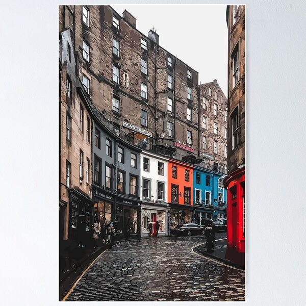 Item preview, Edinburgh buildings skyline / Grassmarket area designed and sold by am-mantilla2156.