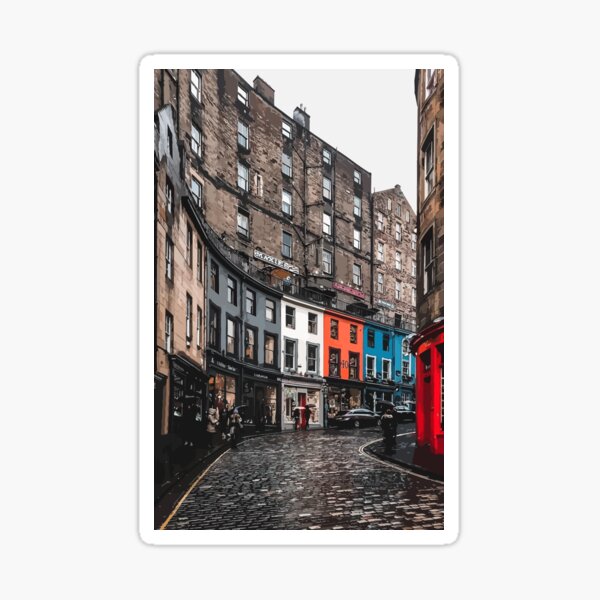 Item preview, Edinburgh buildings skyline / Grassmarket area designed and sold by am-mantilla2156.