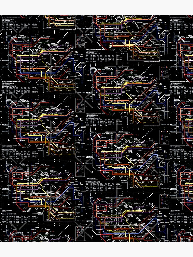 New York City Subway Map by MDAM
