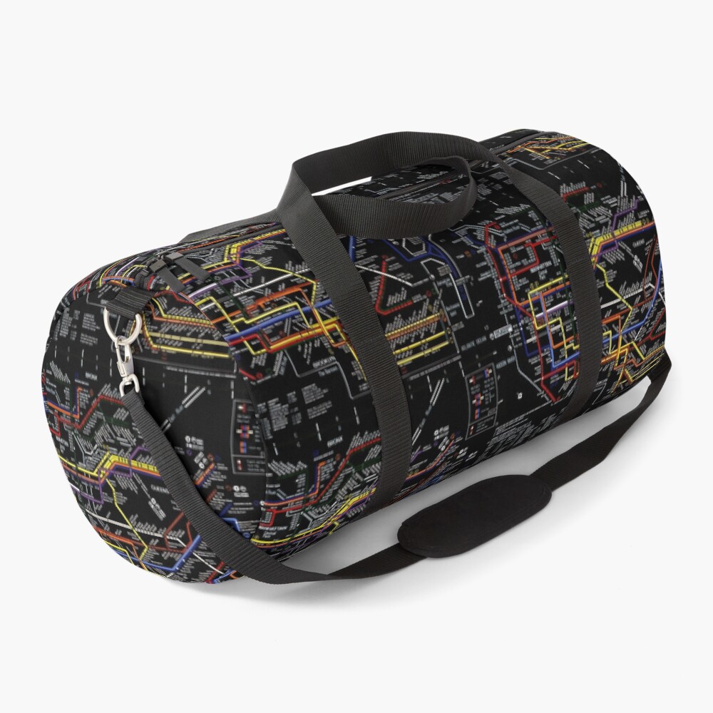 New York City Subway Map Duffle Bag