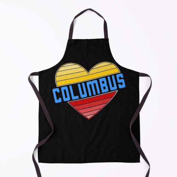 Item preview, Columbus Heart, I Love Columbus, Gradient Flag Colors designed and sold by Celticana.