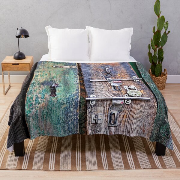 Item preview, Rustic Reclaimed Wooden Planks Door with Locks designed and sold by worldways.