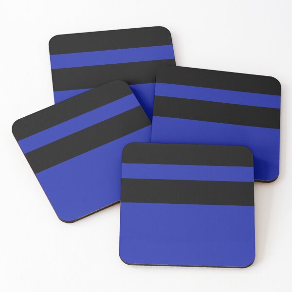 Item preview, E Girl Blue & Black Stripes Pattern designed and sold by lipemo.