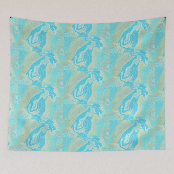 Item preview, Blue and Gold Marble designed and sold by Victoria Arose.