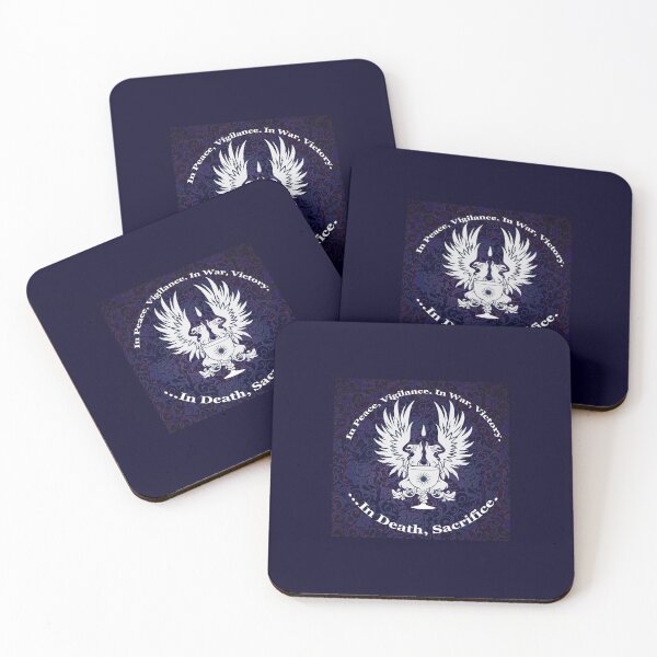 Item preview, Grey Warden Mantra and Symbol, Blue Brocade designed and sold by Miteiru.