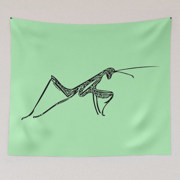 Item preview,  Praying Mantis Black Print  designed and sold by designsasstultd.
