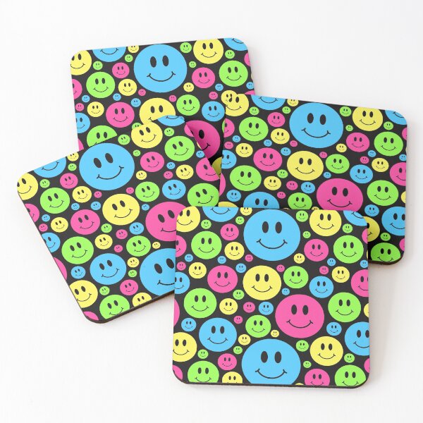 Item preview, Smiley Face Pattern 90s Rave designed and sold by Funful.