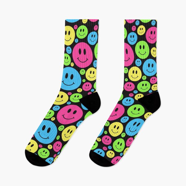 Artikelvorschau, Smiley Face Pattern 90er Rave entworfen und verkauft von Funful.