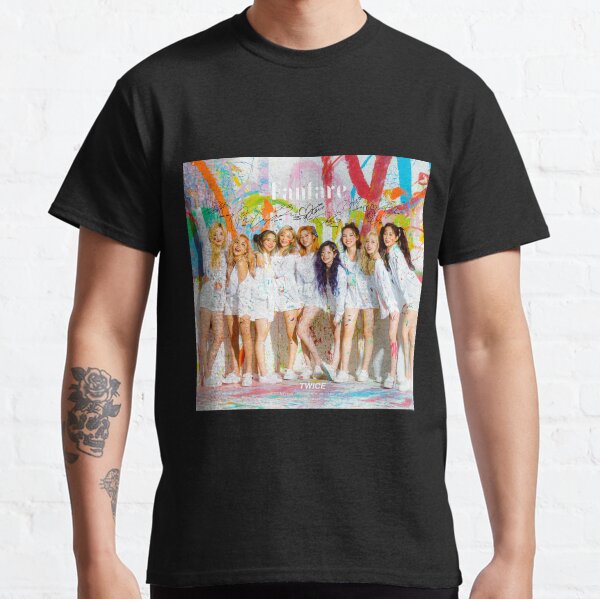 TWICE 트와이스 - Fanfare (Japanese Single ) (With PRINTED Autographs) | Design #1 Classic T-Shirt