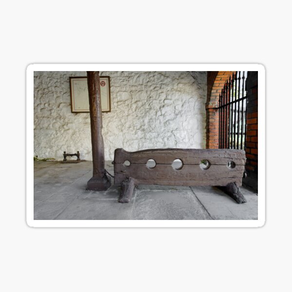 Stocks and Whipping Post, Brading Sticker