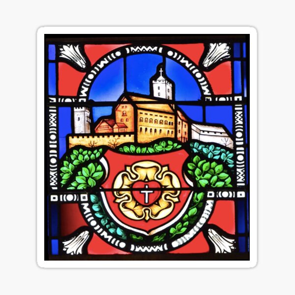 Reformation Stained Glass - St. Paul Lutheran Church Sticker