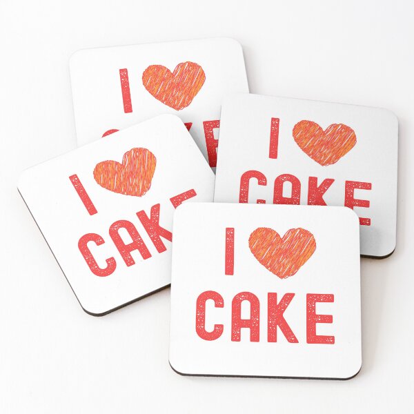 Item preview, I love cake - red texture designed and sold by bas19101.