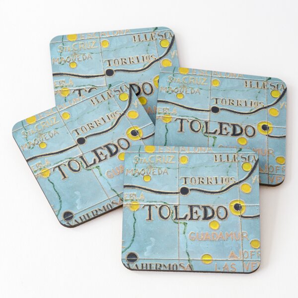 Item preview, TOLEDO CITY - MAP - MAP OF TOLEDO - TILED - ART-  designed and sold by Tropical Blood.