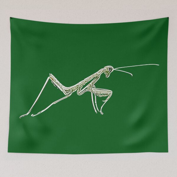 Item preview,  Praying Mantis White Alternate Print  designed and sold by designsasstultd.