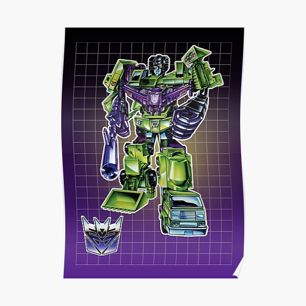 "DEVASTATOR G1 BOX ART" Poster for Sale by PIXLTEES | Redbubble