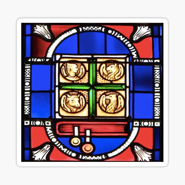 Holy Scripture Stained Glass - St. Paul Austin Sticker