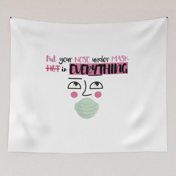 Item preview, Put your nose under mask not in everything,Please Wear Mask Safety Notice designed and sold by Rima-Store-19.