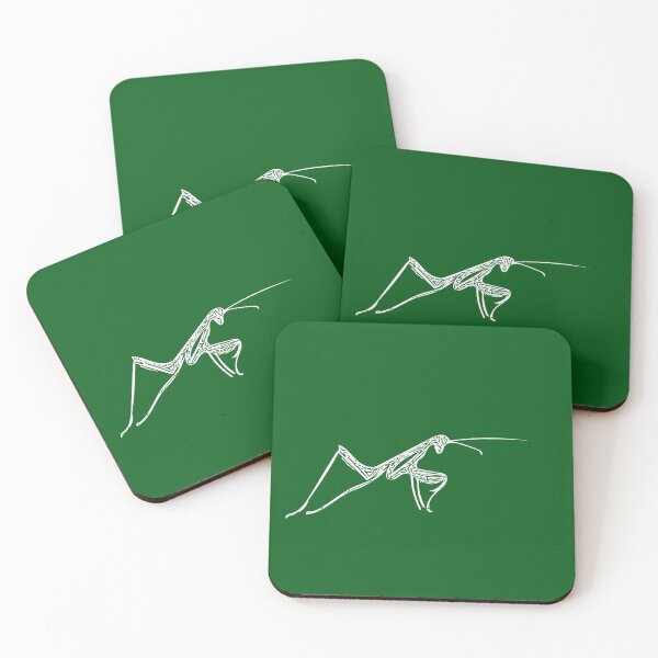 Item preview, Praying Mantis White Print  designed and sold by designsasstultd.