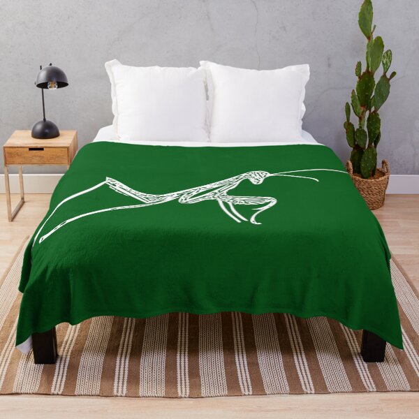 Item preview, Praying Mantis White Print  designed and sold by designsasstultd.
