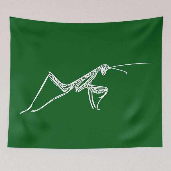 Item preview, Praying Mantis White Print  designed and sold by designsasstultd.