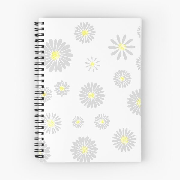 Item preview, White silver flowers designed and sold by EarthlingHelena.