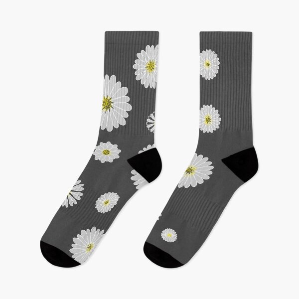 Item preview, White silver flowers designed and sold by EarthlingHelena.