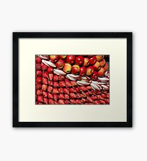 Red fruit Framed Print