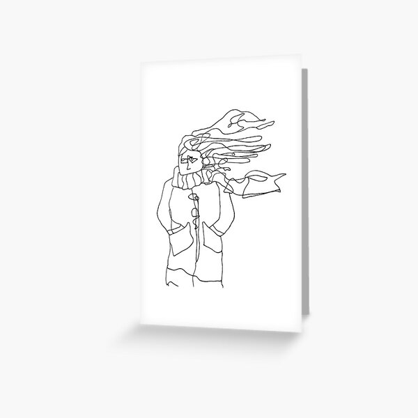 Bus Stop Betty Greeting Card