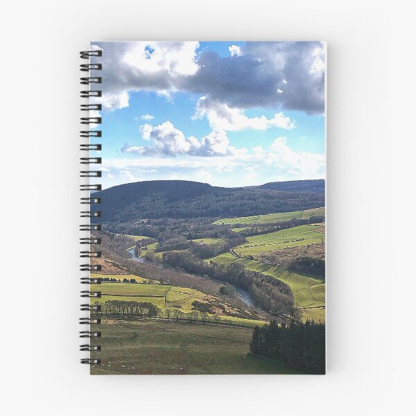 Item preview, A view from Cauld Face Hill, Thornylee along and down the valley as the River Tweed meanders past, Scottish Borders designed and sold by yourscotborders.