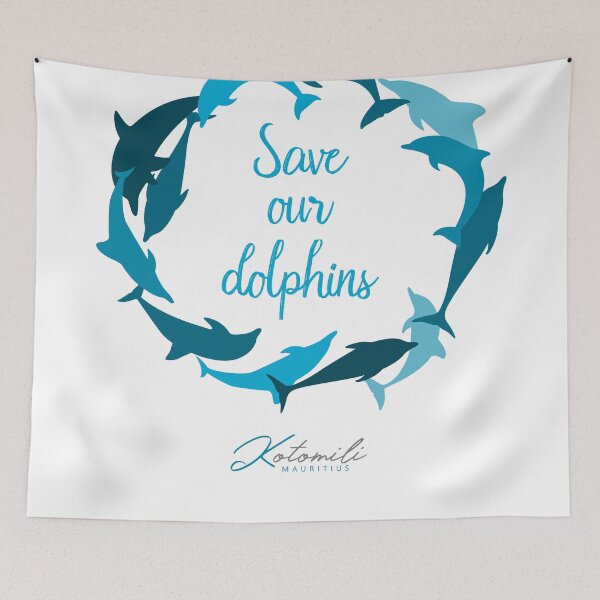 Item preview, Save our dolphins Mauritius designed and sold by Kotomili.