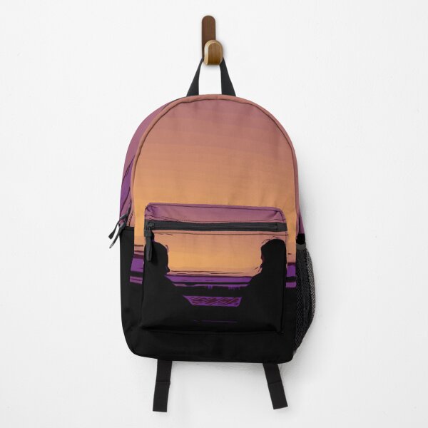 Item preview, Backpack 2 girls with sunset Modern premium design Art 3D look designed and sold by Shirtilike.