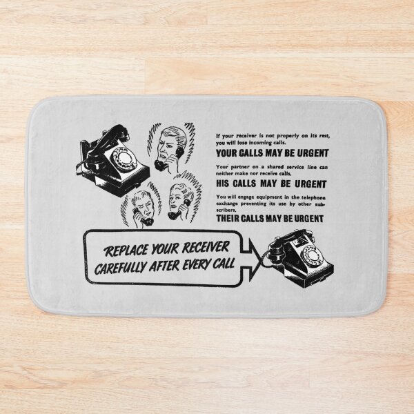 Item preview, YOUR CALLS MAY BE URGENT - REPLACE THE RECEIVER designed and sold by ThrowbackAds.