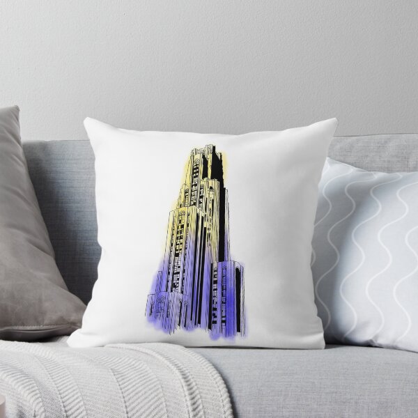Item preview, Yellow and Blue Cathedral of Learning Sketch designed and sold by mikdesigns.
