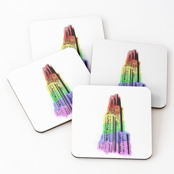 Item preview, LGBTQ Pride Cathedral of Learning Sketch designed and sold by mikdesigns.