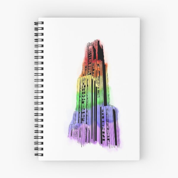 Item preview, LGBTQ Pride Cathedral of Learning Sketch designed and sold by mikdesigns.