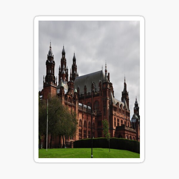 "Kelvingrove Art Gallery Museum West End Glasgow" Sticker for Sale by
