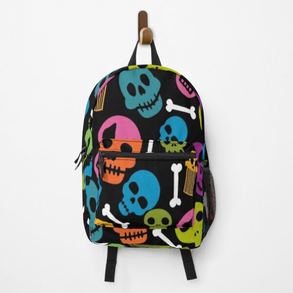 Item preview, Colorful skulls and bones background designed and sold by AYACHI90.