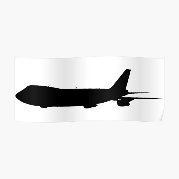 747 classic Silhouette Poster