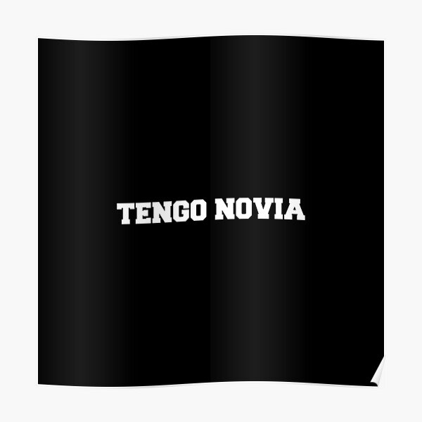 Tengo Novia Novio Funny Mexican Spanish Boyfriend Poster