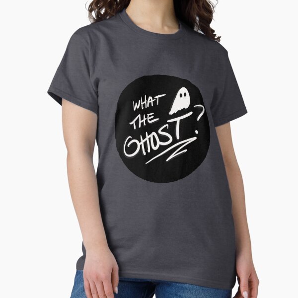 Vista previa del artículo con la obra «¿Qué fantasma? Logo», diseñado y vendido por katrinaasims.