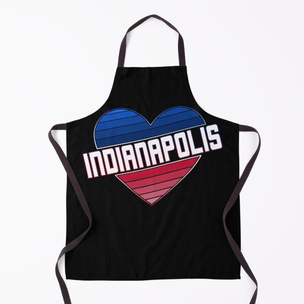 Aperçu de l'œuvre Coeur d'Indianapolis, j'aime Indianapolis, couleurs de drapeau dégradé créée et vendue par Celticana.