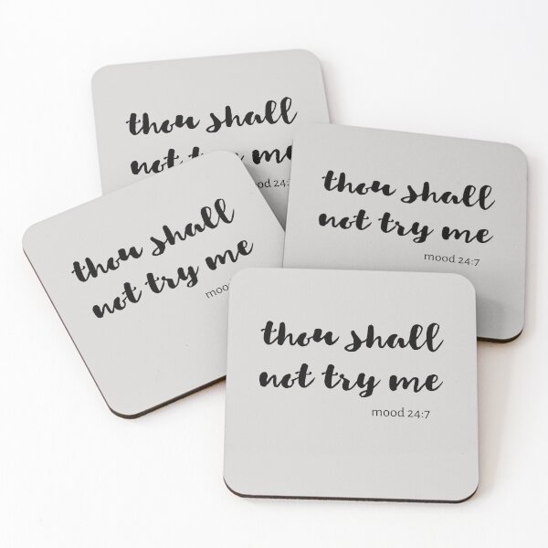 Item preview, thou shall not try me designed and sold by ThundalyLife.