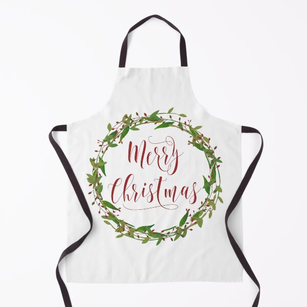 Item preview, Merry Christmas Wreath - Handwritten Script in Red Green designed and sold by Elsy's Art.