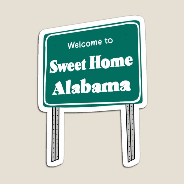 Alabama State Welcome Sign Magnet