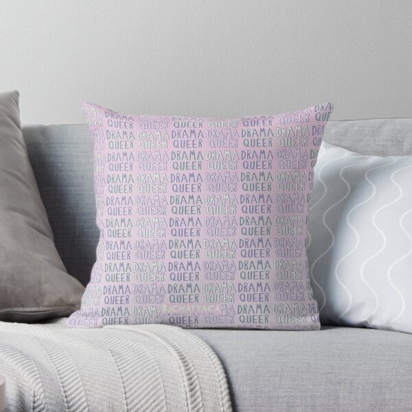 Queer Drama Throw Pillow