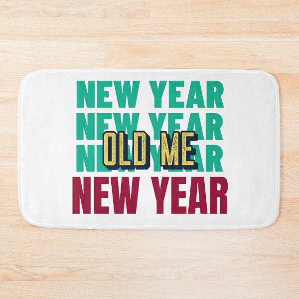 Item preview, New year same old me vintage retro typography designed and sold by GoodyLeo.