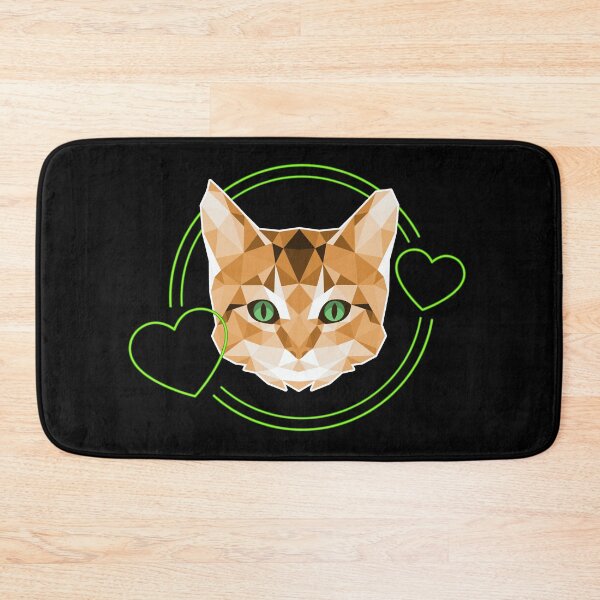 Item preview, I Love My Cat - Ginger Tom With Green Eyes - Black designed and sold by NoMatterLab.